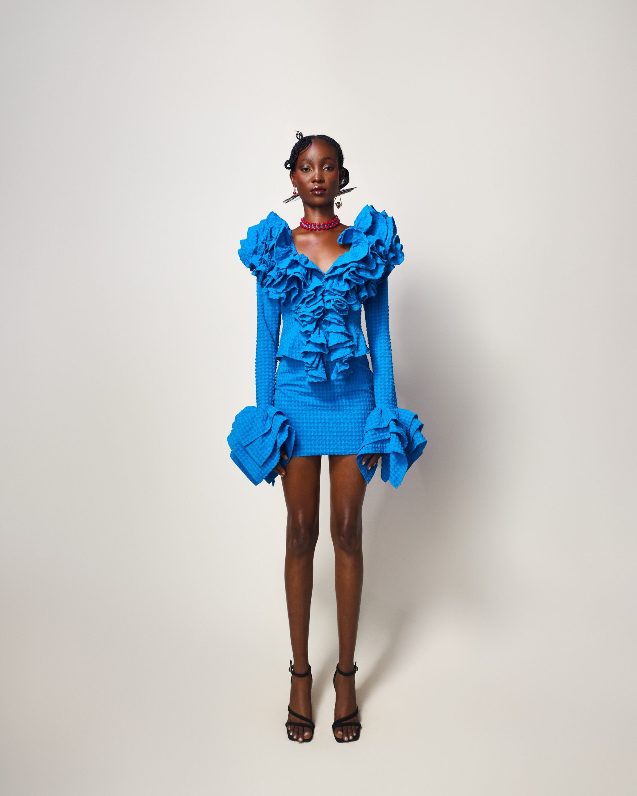 Stripped Ruffled Shirt